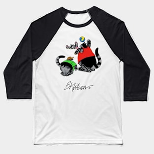 B kliban cat, cat playing sepak takraw Baseball T-Shirt